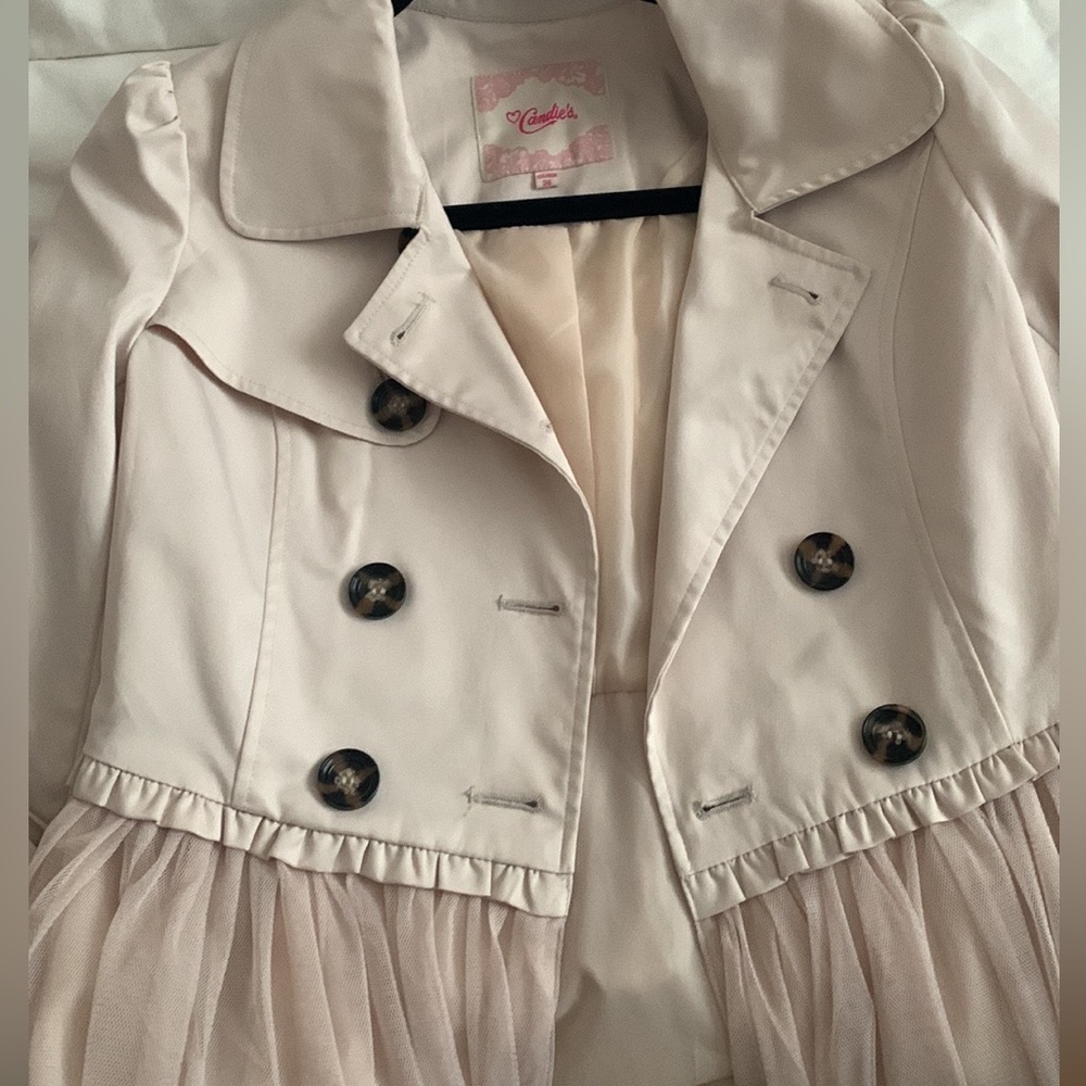 Trench coat with skirt